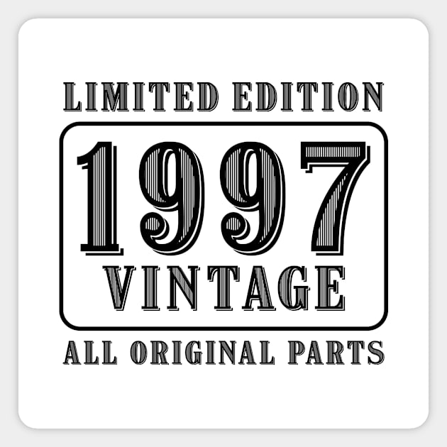 All original parts vintage 1997 limited edition birthday Magnet by colorsplash